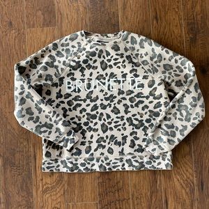 Brunette the Label leopard sweatshirt